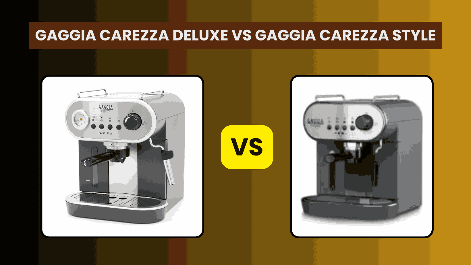 Gaggia Carezza Deluxe vs Gaggia Carezza Style