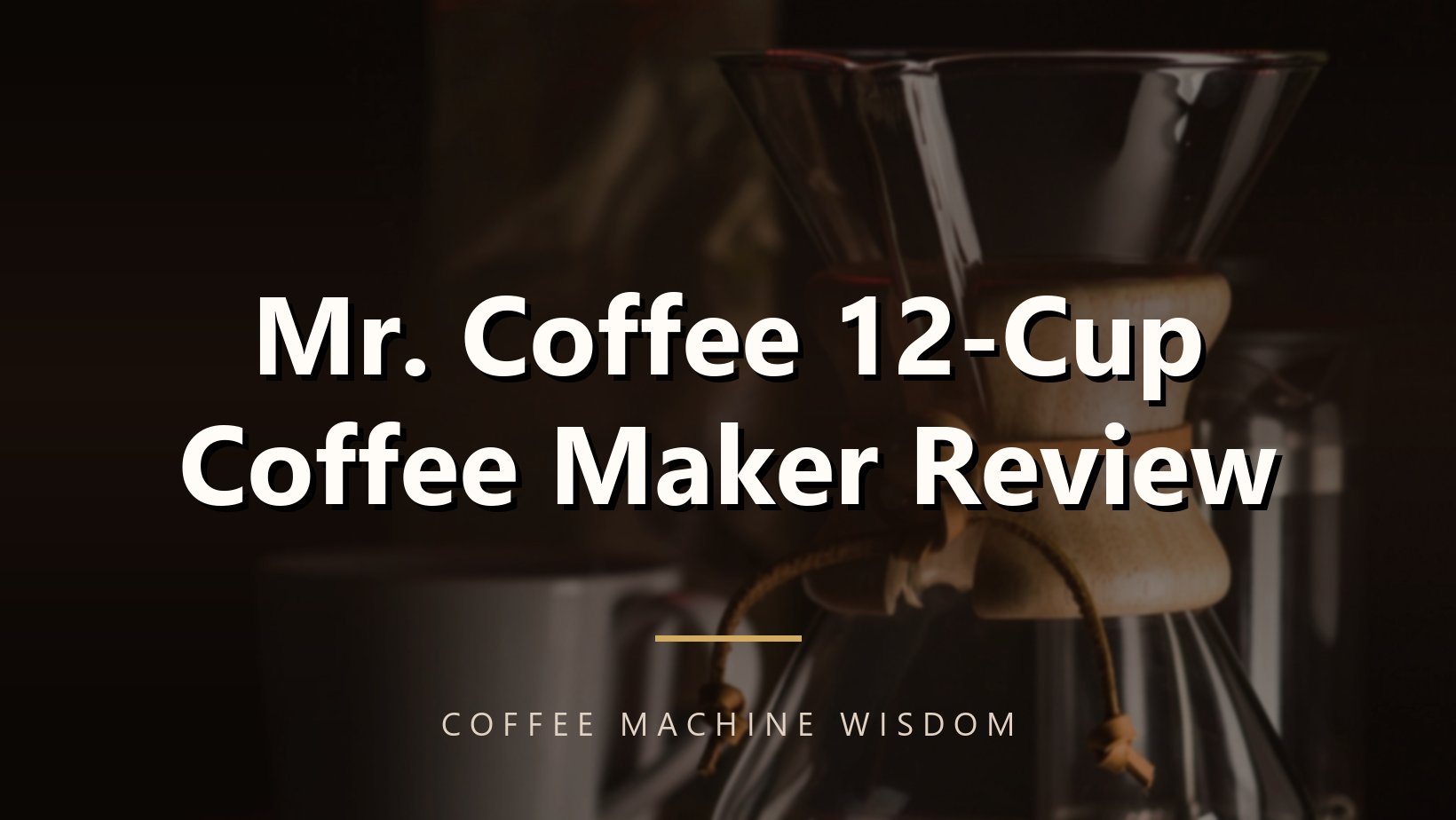 Mr. Coffee 12-Cup Coffee Maker Review