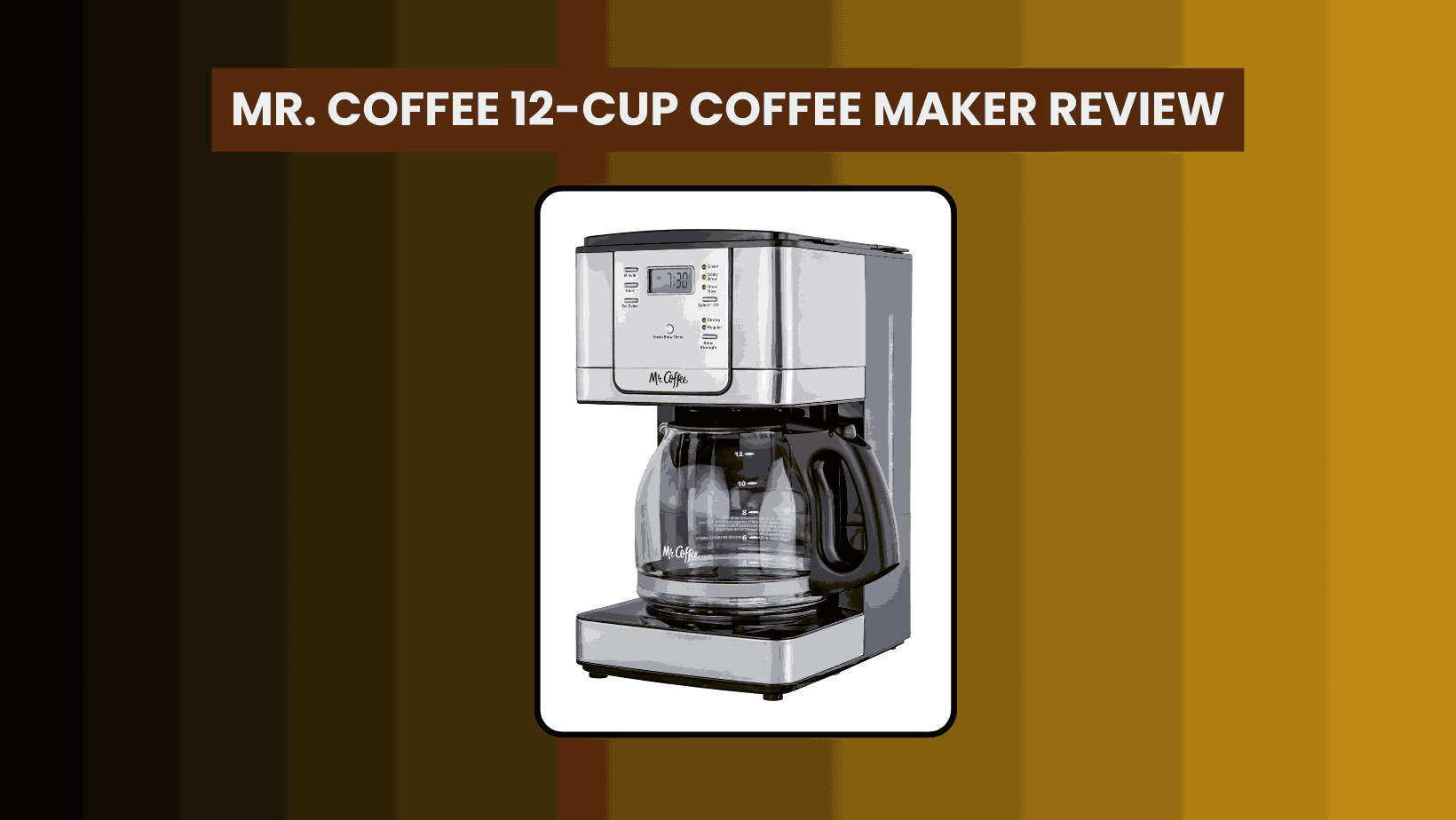 Mr. Coffee 12-Cup Coffee Maker Review