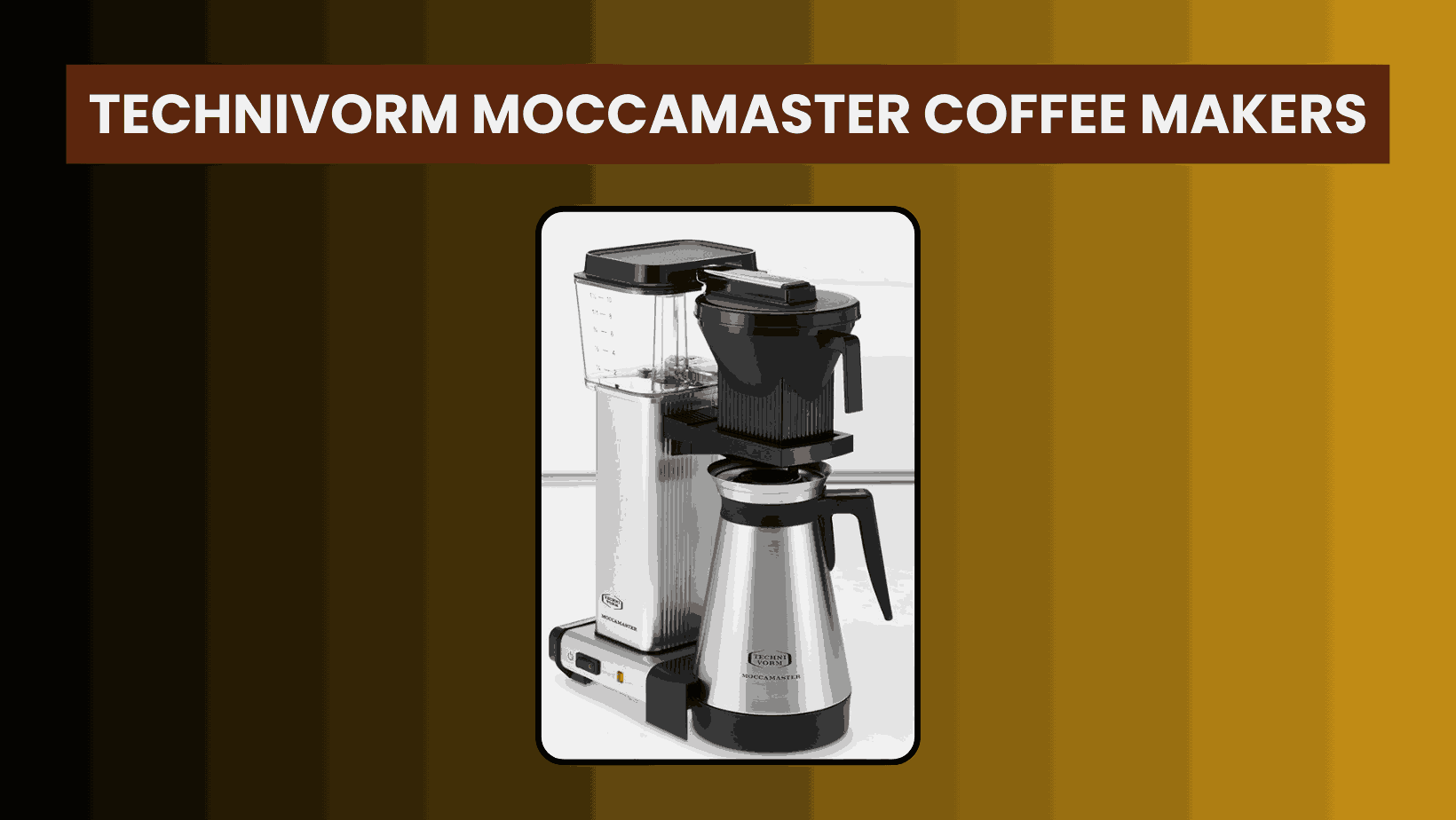 Technivorm Moccamaster Coffee Makers