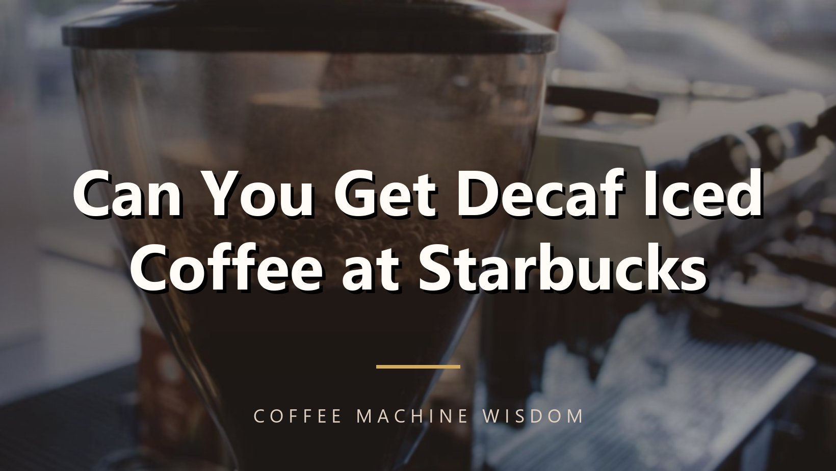 Can You Get Decaf Iced Coffee at Starbucks